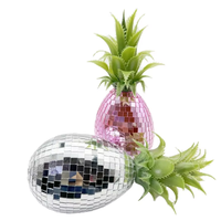 Fournitures de décoration de gâteaux Boule miroir disco Boules miroir disco Fruits artificiels Décorations de Noël fausses boules