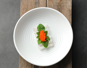 Vaisselle en porcelaine écologique en gros, assiettes à sashimi, bols peu profonds, bols à collation, salade, nouilles, dessert, sans BPA, qualité alimentaire - Product Image 5