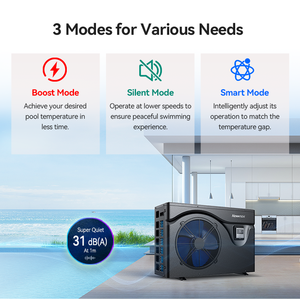 2025 OEM ODM haute efficacité R32 tout-en-un Portable plein onduleur chauffe-eau à source d'air nouvelle chaleur de piscine tout-en-un - Product Image 5