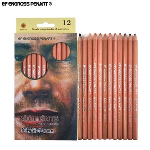 Crayon <span class=keywords><strong>Pastel</strong></span> <span class=keywords><strong>de</strong></span> qualité supérieure, lot <span class=keywords><strong>de</strong></span> 12 pièces par paquet, 4.0mm, couleur <span class=keywords><strong>de</strong></span> la peau au plomb, pour porno - Product Image 6