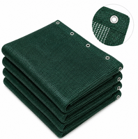 Filet d'ombrage HDPE avec œillets et bords renforcés pour serre, jardin et terrasse