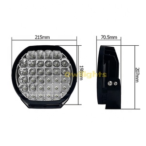 Nueva Luz de Trabajo LED de Aluminio de 170W y 9 Pulgadas, Luz de Conducción DRL, 12V 24V, para Camioneta 4x4, Todoterreno, Faro Antiniebla, Resistente al Agua P68, 6000K, <span class=keywords><strong>15300</strong></span> - Product Image 6