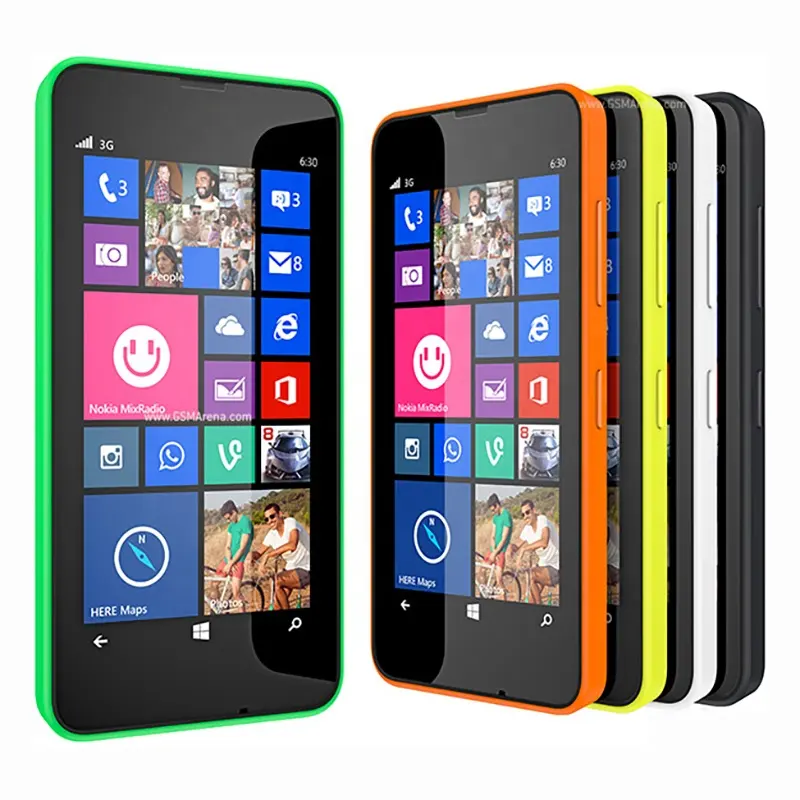 Для Lumia 630 разблокированные мобильные телефоны с одной SIM-картой Windows OS 521MB 8GB 5MP 4,5 "IPS экран