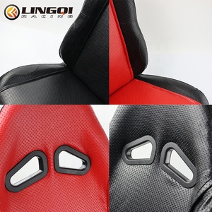LINGQI Sièges en cuir de taille moyenne pour siège une personne pour véhicule tout-terrain à 4 roues <span class=keywords><strong>Karting</strong></span> Kart ATV UTV - Product Image 6