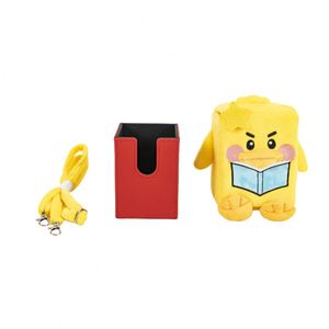 Boîte de rangement en tissu doux en forme de canard jaune mignon pour cartes de jeu TCG – Idéal comme cadeau fantaisie - Product Image 1