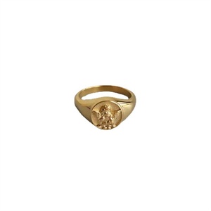 Factory Customize Round Signet <b>Finger</b> <b>Ring</b> Stainless Steel Solid Angel wings <b>Rings</b> Jewelry - Product Image 4