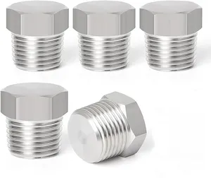 Stainless Steel Outer Hex Thread Socket Pipe Plug Fitting Male