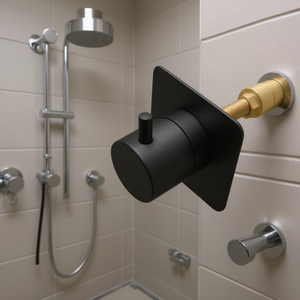 Válvula de control de volumen de metal fundido Master 3/4 con mango de latón ajustable para ducha - Product Image 2