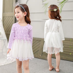 Vestido Infantil Pakistaní de Alta Calidad con Diseño de Encaje Floral y Estilo Princesa - Product Image 2