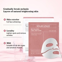 Masque en feuille pour le visage au bio-collagène, vitamine C et centella, hydrogel raffermissant anti-âge, hydratant à l'acide hyaluronique, pour tous types de peaux, coréen