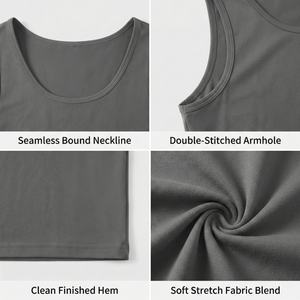 Camiseta sin mangas para gimnasio TKAN989D, personalizada con logotipo, transpirable, 100% algodón, precio bajo, para hombre, lisa, holgada, sin mangas. - Product Image 2