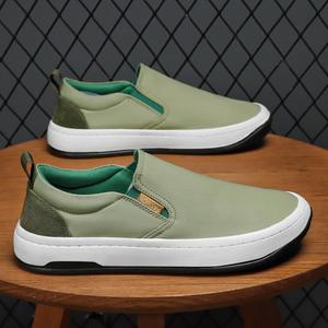 รองเท้าผ้าใบผู้ชายแบบสวม Hotwings หัวมน ระบายอากาศได้ดี พื้นยาง เหมาะกับทุกฤดูกาล แฟชั่นทันสมัย สไตล์ลำลอง - Product Image 4