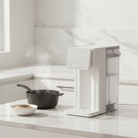 Distributeur d'eau chaude instantanée électrique en plastique 3L, portable de bureau, intelligent, contrôlé par application, température réglable, LED, pour hôtel