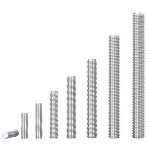 Tige filetée intégrale en acier inoxydable 304 M3 M4 M5 M6 M8 M10 M12 M14 M16 métrique droite DIN 976-1986 Grade A pour transport ferroviaire - Product Image 1