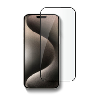 Protecteur d'écran en verre trempé pour iPhone 15 Pro Max 9H HD Super Anti-Shock Bubble Free Easy Install