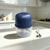 Babyvoedingsgeschikte, multifunctionele, automatische, draadloze elektrische knoflookpers/mixer met drukknop, 260ml capaciteit, voor groenten en fruit