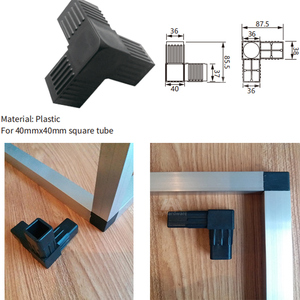 Nhôm cửa sổ và cửa phần cứng Ống Vuông 40*40 mét 3 Way nhựa góc kết nối - Product Image 6