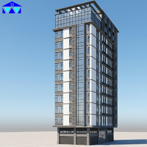 Estructura de Acero de Alta Precisión con Columnas Soldadas para Edificios de Apartamentos y Jardines - Product Image 4