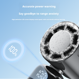 Ventilador <span class=keywords><strong>de</strong></span> Mano Recargable Plegable <span class=keywords><strong>de</strong></span> 2400 mAh, USB, para Uso <span class=keywords><strong>en</strong></span> el Hogar y el Automóvil, Motor sin Escobillas, Ligero, <span class=keywords><strong>de</strong></span> Plástico <span class=keywords><strong>de</strong></span> Alta Calidad, Semiconductor - Product Image 5