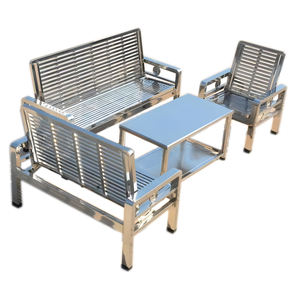 Sofá cama plegable y duradero de acero inoxidable para decoración del hogar, oficina, hoteles, restaurante, cafetería, sala de estar, muebles de exterior, sofá - Product Image 2