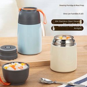 Thermos isotherme en acier inoxydable 304 pour enfants, boîte à lunch portable, anti-fuite, avec cuillère, pour le camping et les voyages - Product Image 2