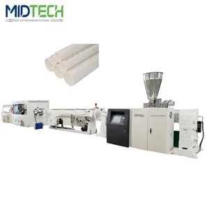 Midtech-Tubo de PVC UPVC para fabricación de tuberías, conducto eléctrico industrial, máquina de extrusión