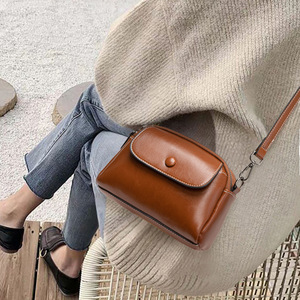 Preppy Lady New Mom Brown Fashion Portable Small <b>Square</b> Mini Cell Phone Bag Soft PU Single Strap Shoulder Crossbody Water - Product Image 3