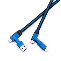 Nouveau produit tendance 2026 : Câble de charge rapide USB 6-en-1 3A 60W PD Type C pour iPhone Samsung, accessoires et coffrets cadeaux