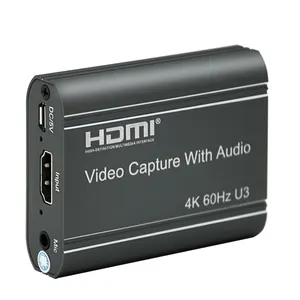 USB3.0 VLC için 1080P HDMI USB3.0 Video oyunu yakalama kartı 4K60fps HDMI yakalama cihazı