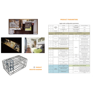Maison conteneur moderne isolée thermiquement, type capsule spatiale, double <span class=keywords><strong>chambre</strong></span>, 11,5 m, pour ferme, bureau, complexe hôtelier, ou espace de vie extérieur - Product Image 2
