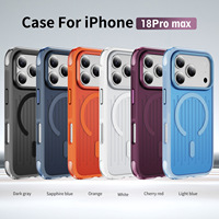 Coques de téléphone portable antichoc de qualité supérieure avec airbag pour iPhone 18 Pro Max, style professionnel, coque arrière magnétique pour téléphone