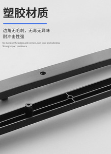 Rail coulissant pour porte de bibliothèque à pliage vers le haut, guide de porte pivotante, accessoires de quincaillerie en alliage d'aluminium, installation facile, gain de place - Product Image 3