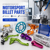Pièces de moto en aluminium usinées sur mesure par CNC, composants de sport automobile anodisés, leviers de frein, pignons, repose-pieds