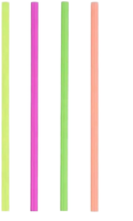 Pailles en plastique colorées jetables, biodégradables, écologiques, de qualité alimentaire PLA, pour fêtes, bars et divertissements à domicile