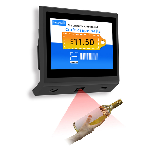 Windows/Android 11.6inch Touch Screen Price Checker Payment Kiosks Shopping Cart Pos Terminal 2D Barcode Scanner Price Checker