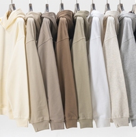 Sudaderas con capucha de tela de rizo de manga larga 445GSM personalizadas de gran tamaño y alta calidad, diseño de logotipo propio, Sudadera con capucha colorida para hombre