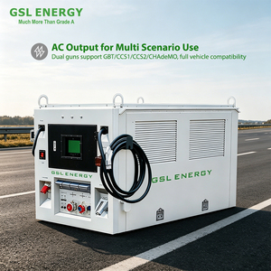 GSL ENERGY 200kWh Liquid Cooling <strong>Battery</strong> Mobile EV <strong>Charger</strong> 48V 200Ah Emergency Power Bank LiFePO4 <strong>Solar</strong> <strong>Panel</strong> <strong>Car</strong> Energy System - Product Image 1