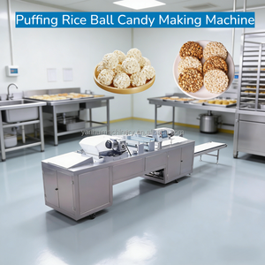 Ligne de production de barres céréalières, de barres aux noix et de bonbons, machine de découpe continue, acier inoxydable, grande capacité, écran tactile - Product Image 2