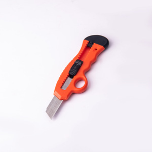 Utility Knife <b>Orange</b> Stainless Steel Blade 10mm For <b>Paper</b> Wallpaper Cutting With Safety Lock Handle - Product Image 2