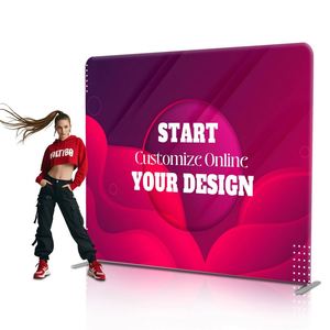 Act Fast Promotional Novelty Scrolling Aluminum Alloy Frame Modern Style Elastic Fabric High Definition Digital Printing Screen - Product Image 1