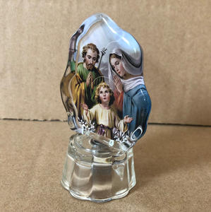 Katholischen ST.Joseph glas religion taufe geschenk MH-G0418 - Product Image 5