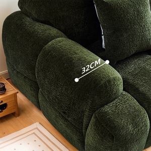 Zayshine Set di Divani Moderni di Lusso in Velluto per Soggiorno, 3-4 Posti, Forma a I, Modulare, per Villa e Appartamento, <span class=keywords><strong>Divano</strong></span> da Terra per il Tempo Libero - Product Image 6