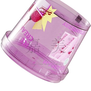Macetas de plástico PP visibles de 16oz y 500ml, macetas IML transparentes redondas de alta transparencia para dulces, dulces suaves, embalaje de Fondants - Product Image 2