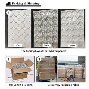 Boîtier vide pour poudre libre, étiquette privée, pot transparent pour poudre libre, boîtier rond en plastique vide pour poudre libre avec houppette - Product Image 6