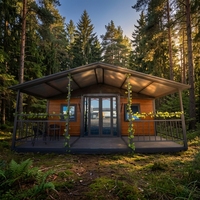 Maison conteneur extensible moderne |   Villa modulaire préfabriquée de luxe avec terrasse |   Bureau et espace de vie à montage rapide 20FT/40FT