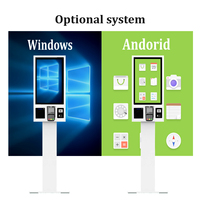 Kiosco de Autoservicio Android de 21.5 Pulgadas con Pantalla Táctil, Reconocimiento Facial y Terminal de Pago para Restaurantes