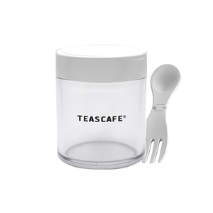 Recipiente Versátil Transparente de PP REUP de 450 ml, Lonchera con Cuchara/Tenedor Plegable Incorporado, Contenedor Hermético Unisex para Almacenamiento de Alimentos - Product Image 2