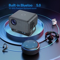 Projecteur pour usage domestique Support haute définition pour l'imagerie 4K Projection sans fil pour téléphones mobiles Projection 1080P pour les murs