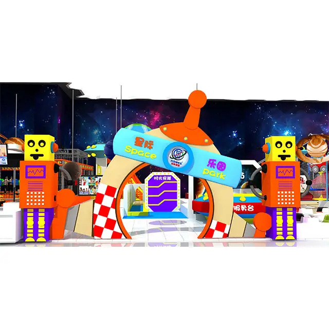 Attrezzatura Soft Play per bambini a tema spazio personalizzato di fabbrica Design del centro giochi per bambini per l'installazione soluzione One-stop