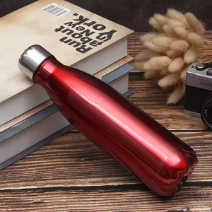 500ml Stainless Steel Vacuum Insulated Bullet-Shaped <b>Hot</b> <b>Cold</b> Drinking Water Bottle Outdoor Gym Sport Tumbler Gift Cup Low MOQ - Product Image 4